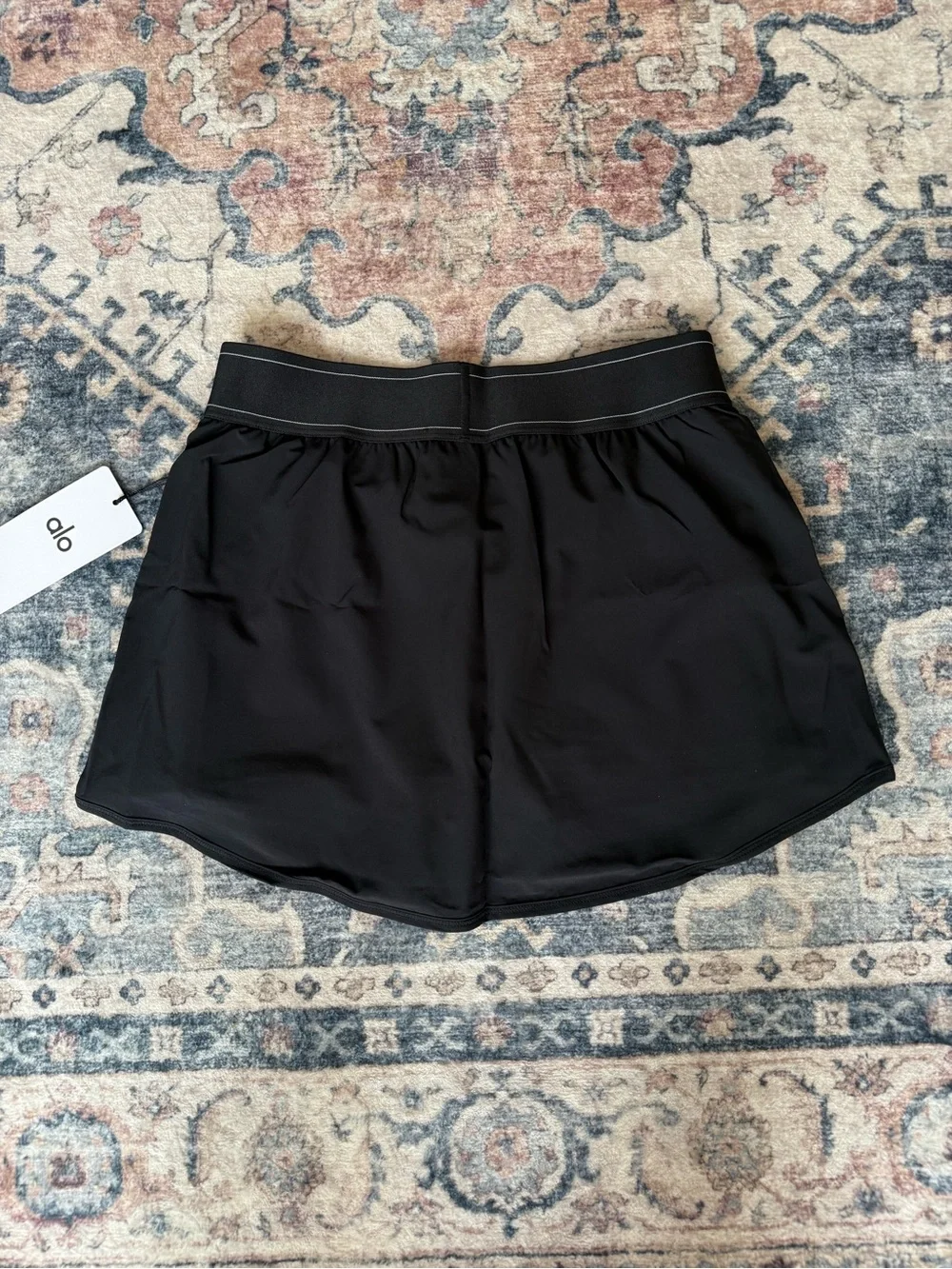 NWT ALO Match Point Tennis Skirt - Black - Size small